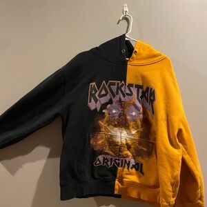 Rockstar Original Black and Orange Hoodie